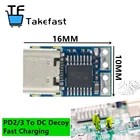 Новый Тип-C PD манок модуль PD23.0 к DC триггер кабель-удлинитель для QC4 зарядное устройство 9V 12V 15V 20V PDC004-PD
