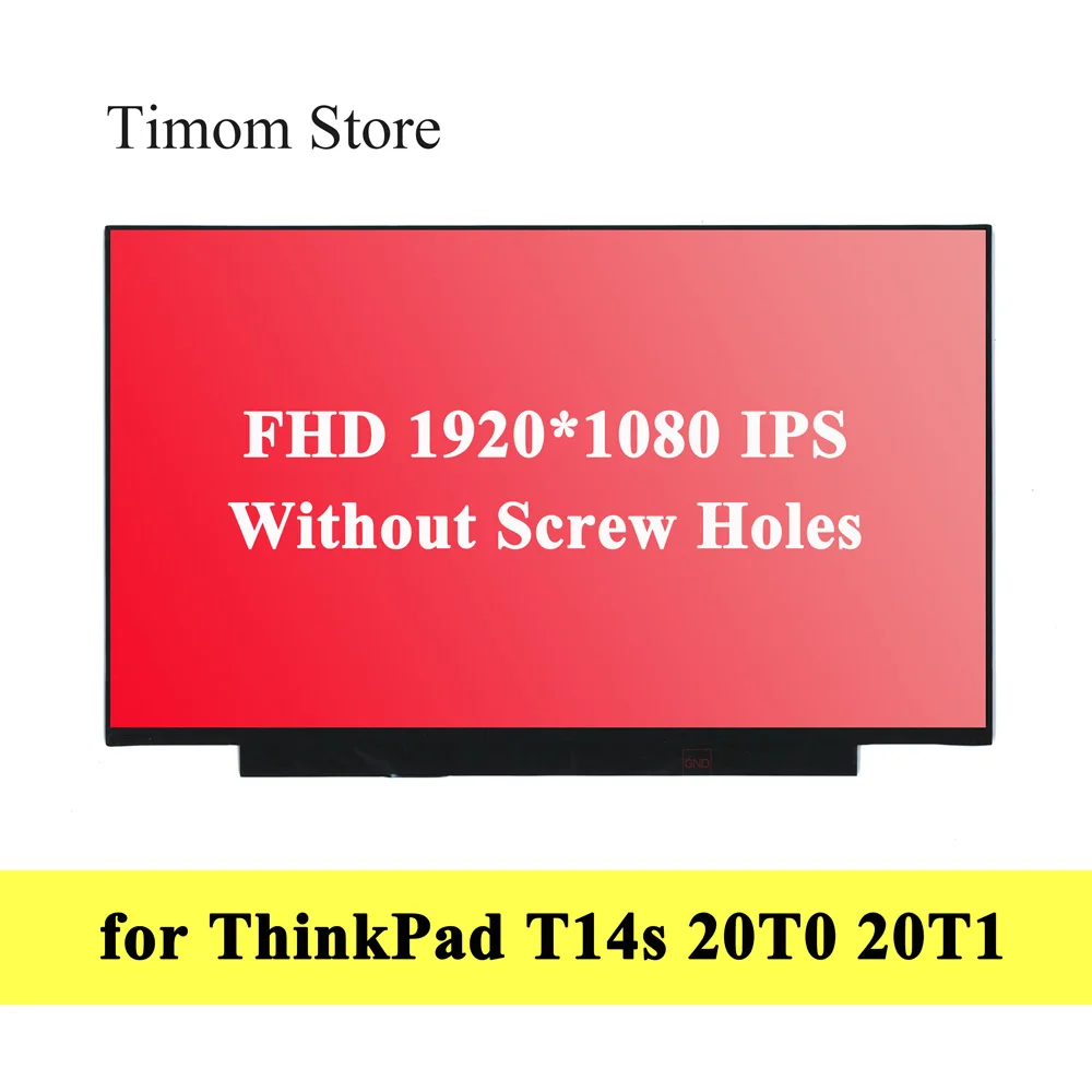 Для моделей ThinkPad T14s 20T0 20T1 ЖК дисплей Lenovo 14 0 светодиодный экран без отверстий для