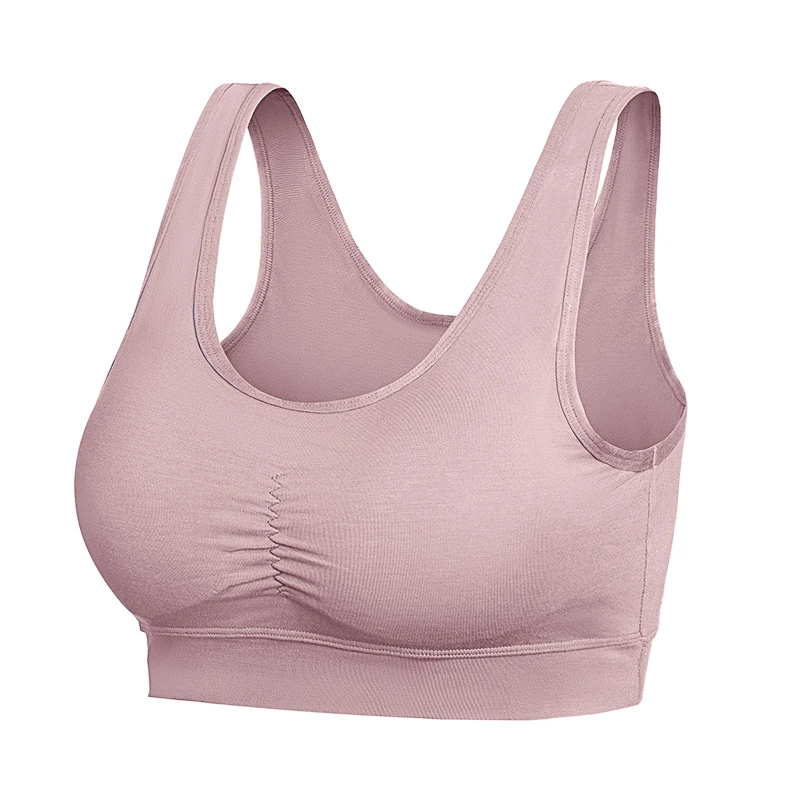 

Women Sport Bras Solid Pad One Size Push Up Bra Female Yoga Top Wire Free Breathable Underwear Girls Simple Brassiere Lingerie
