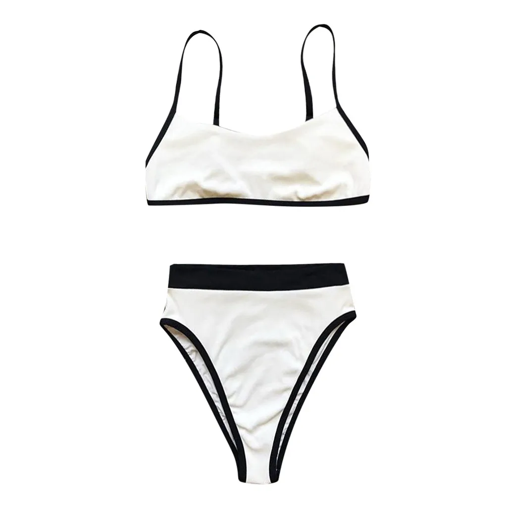 Женский купальник-бикини летний сексуальный купальник с принтом пляжная одежда