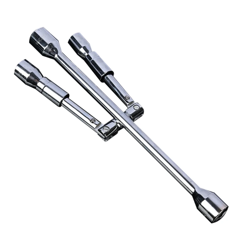 

14-Inch Universal Folding Lug Wrench 4-Way Cross Wrench Car Repair Wheel Lug Nut Socket Wrench Profesional Hand Tool