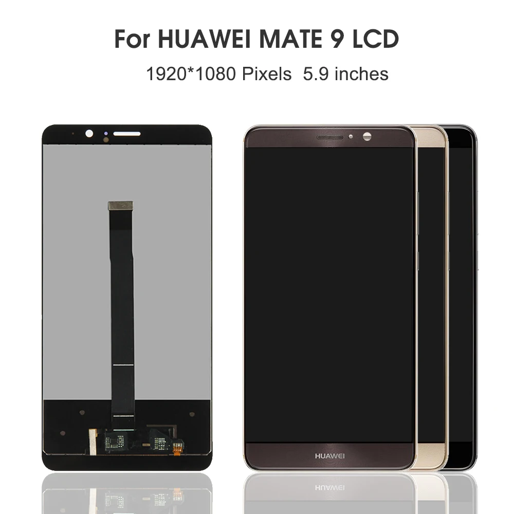 Качественный ЖК дисплей для HUAWEI Mate 9 сенсорный экран дигитайзер Huawei с рамкой Mate9 MHA