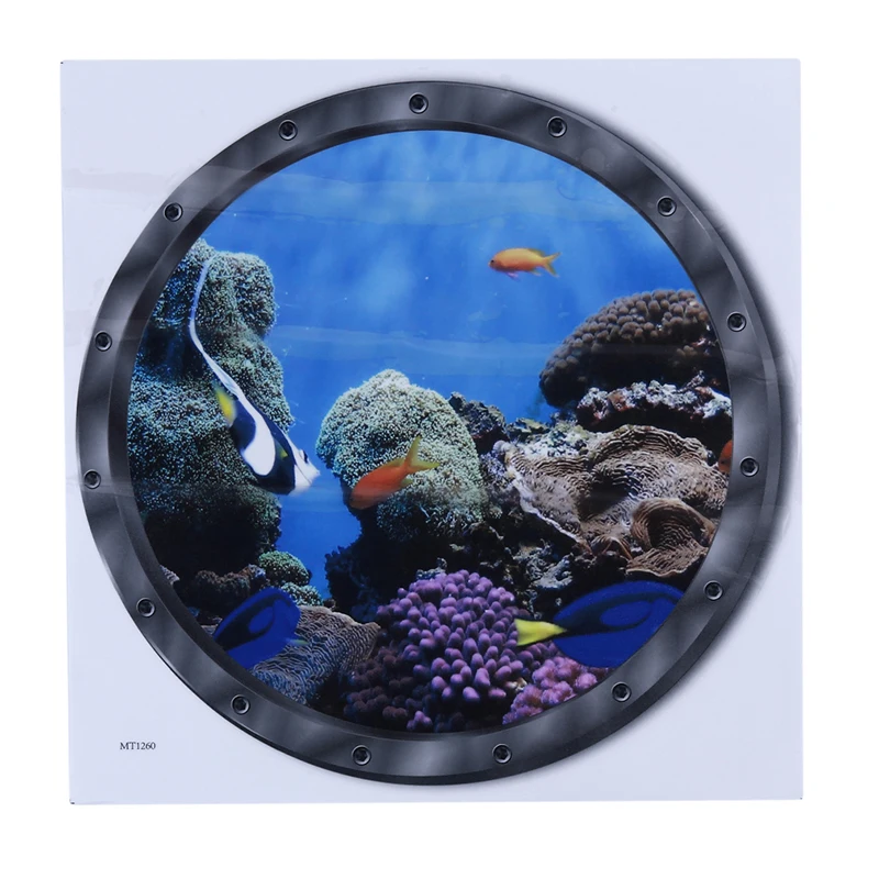 Наклейки на стену и дверь с изображением рыбы океана наклейки для стиральной