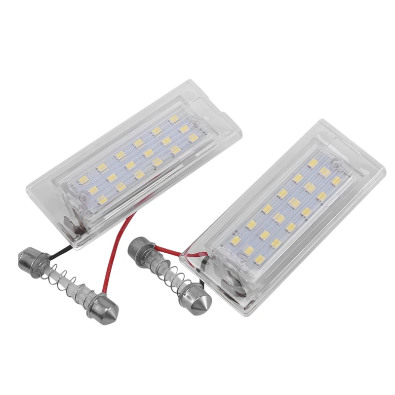 

Комплект из 2 предметов, Белый светодиодный номерной знак Светильник лампы 18 SMD LED 3528 в наличии для BMW E53 X5 1999-2003 E83 X3 03-10