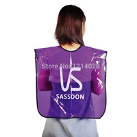 free shipping pvc hair coloring wrap waterproof hair neck cape for baberprofessional hair perm gown in famous brand vs 08