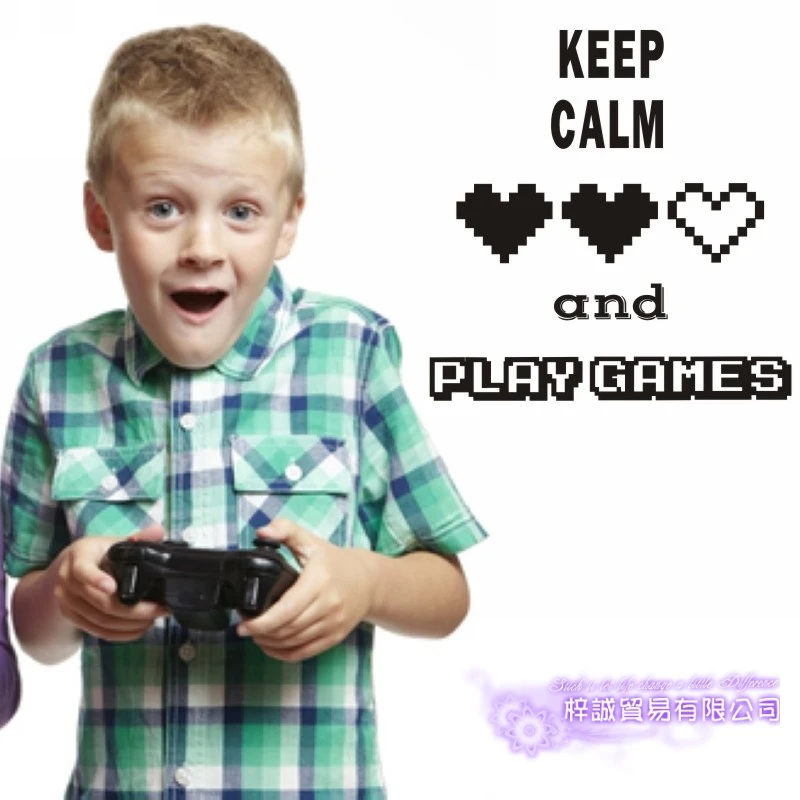 Наклейка с игровой ручкой переводная картинка Eat Sleep для геймеров игровые постеры