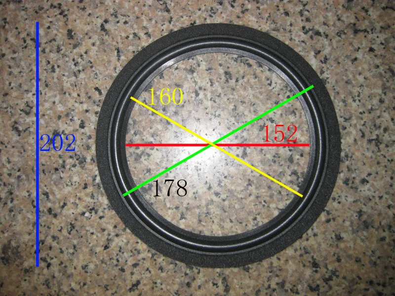 50 шт. 8 дюймовый низкочастотный динамик с басами громкий Динамик кольцо из