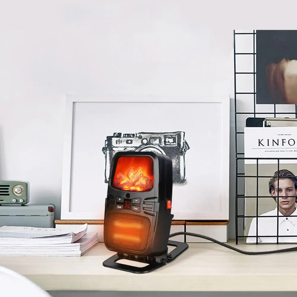 1000 Вт портативный Электрический пламенный нагреватель компактный