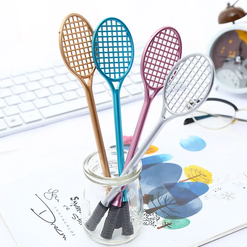 Корейская Милая ракетка для бадминтона гелевые ручки креативная забавная