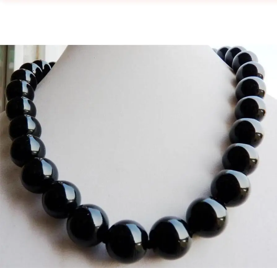 Бесплатная доставка Набор из 10 мм тонкой Южная бразильский ожерелье с черным