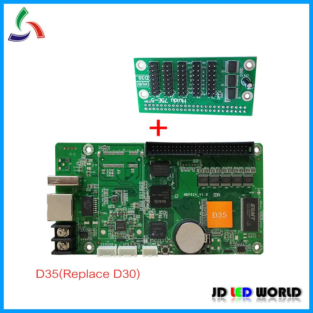 HUIDU D35/D35 WI-FI видео RGB светодиодный контроллер карты Замена D30 суппорт 512*128 пикселей