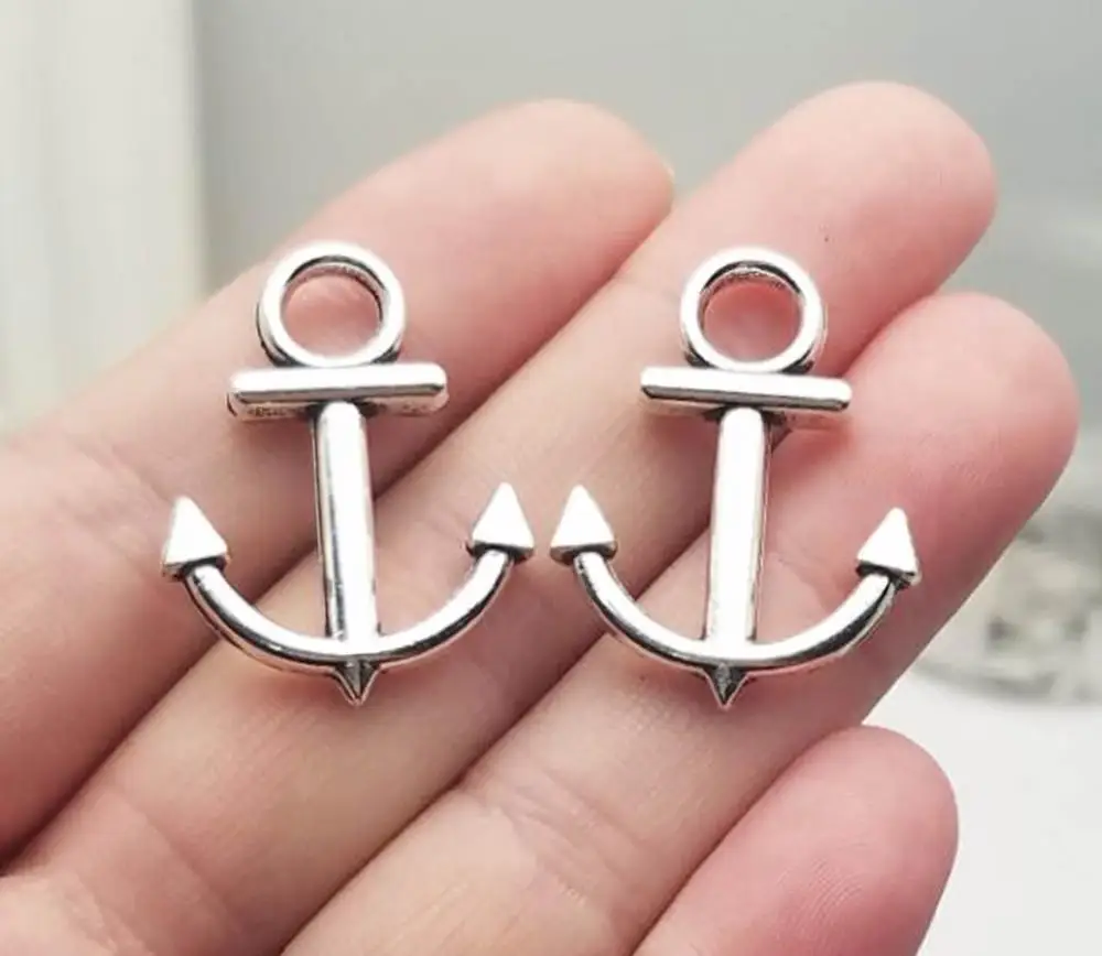 

10pcs/lot--30x22mm, Antique silver plated anchor charms,DIY supplies,Jewelry accessories