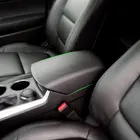 Автомобильная накладка на центральный подлокотник консоли из микрофибры кожаная наклейка отделка для Ford Explorer 2011 2012 2013 2014 2015 2016 2017 2018