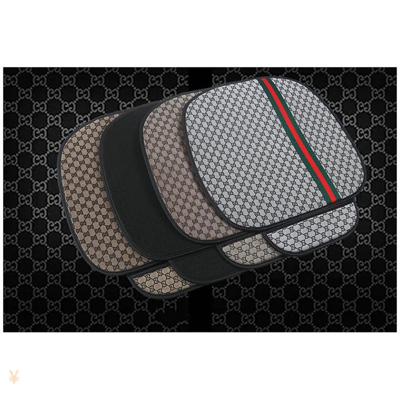 

3-Piece Set Of New Four-Season Universal Mat Linen Fashion Trend Mat Protective Cover Car Interior Decoration Products