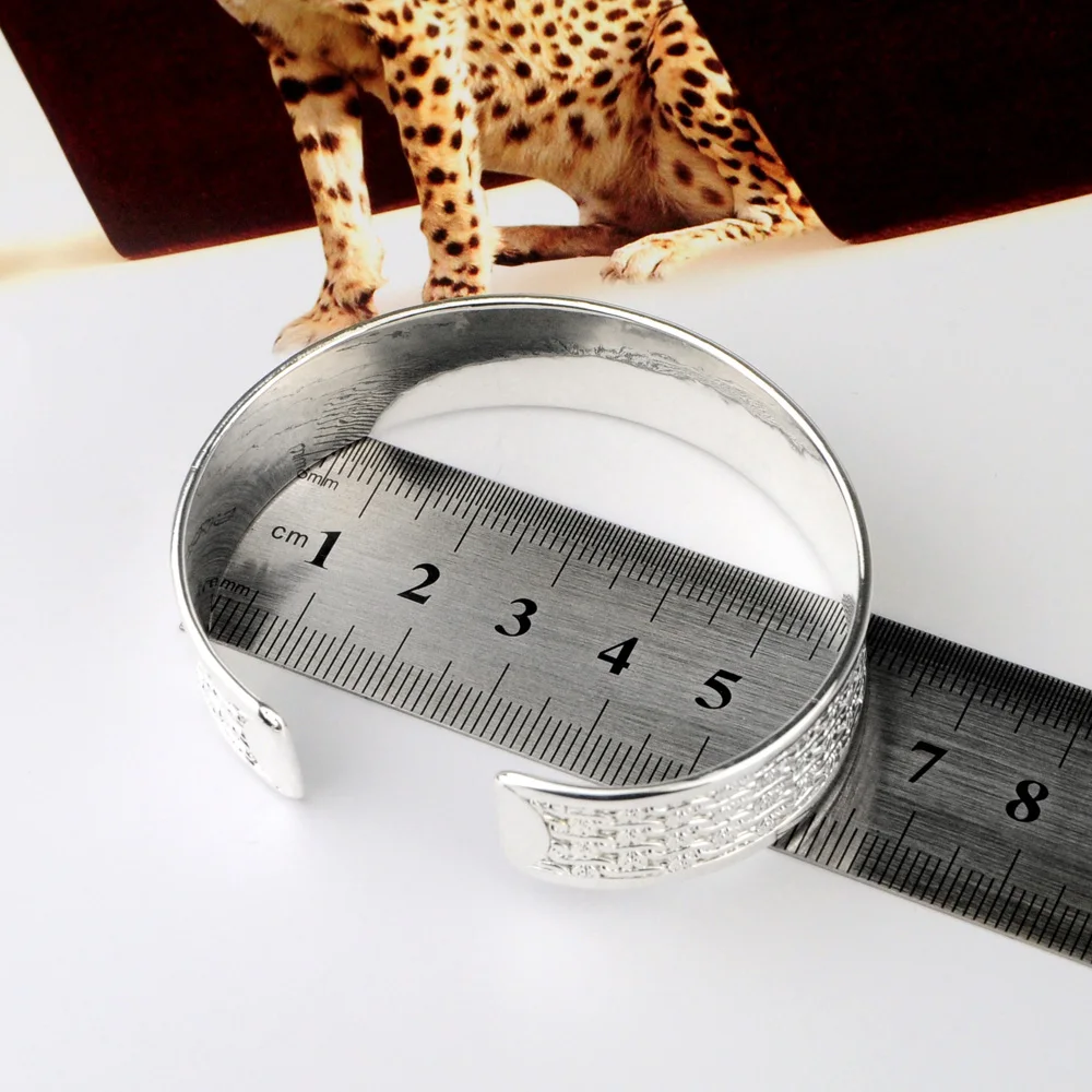 

Solid 925 silver bracelet woman Personalized Bangles Bracelets for Women fashion and personality Girl Gift Jewelry Charms Bangle