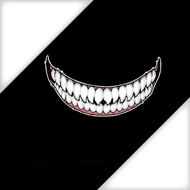 

Interesting Cartoon Big Mouth Car Sticker Head Bike Motorcycle Helmet Decal Accessories High Quality KK Vinyl Cover Scratches