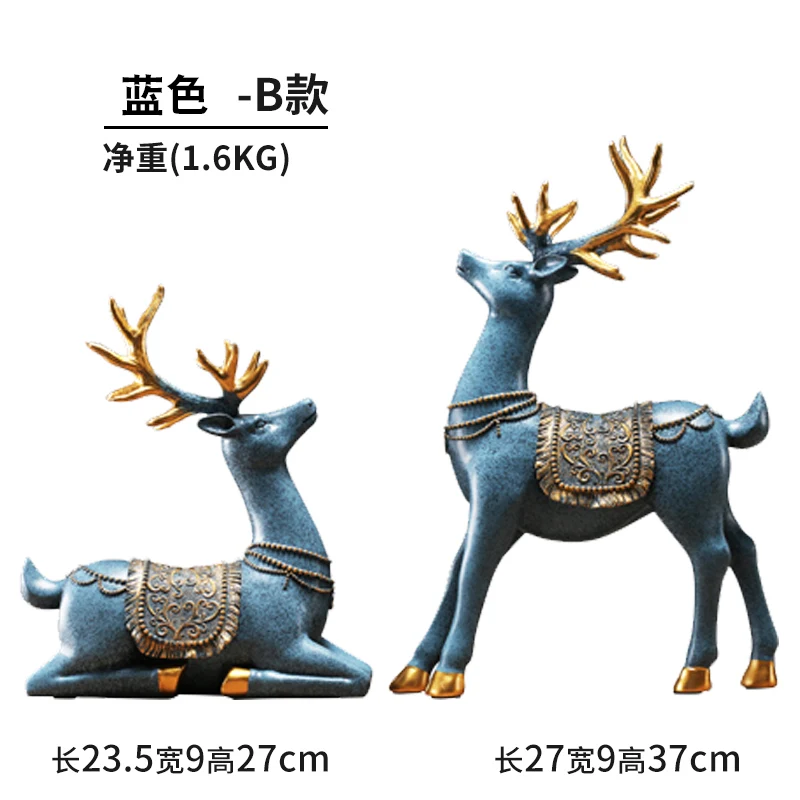 2019 nordico elk home decoration accessories Resin Feng Shui miniature figurines fashion Kawaii christmas Gift arredamento casa | Дом и сад