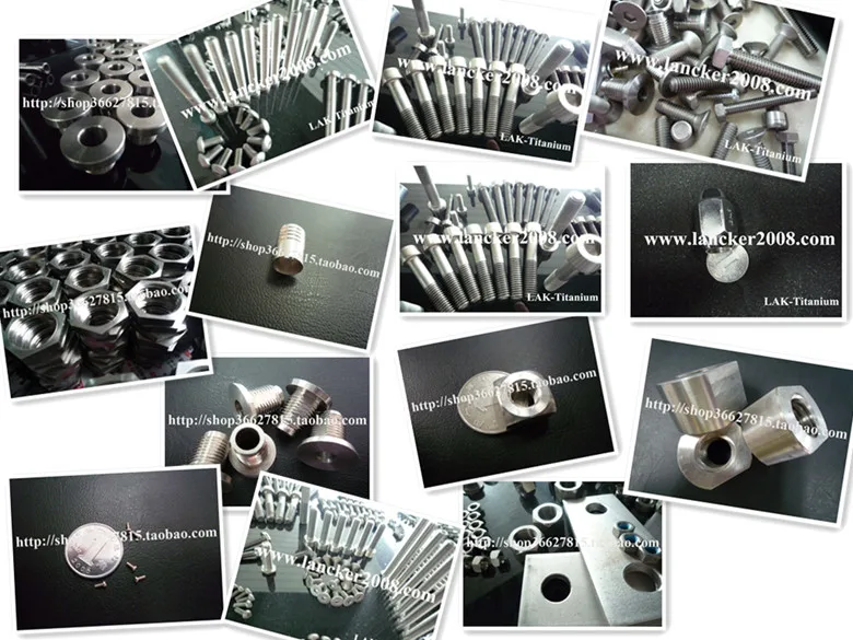 Заказной заказ винт/болты из титанового сплава под для двигателя/велосипедного