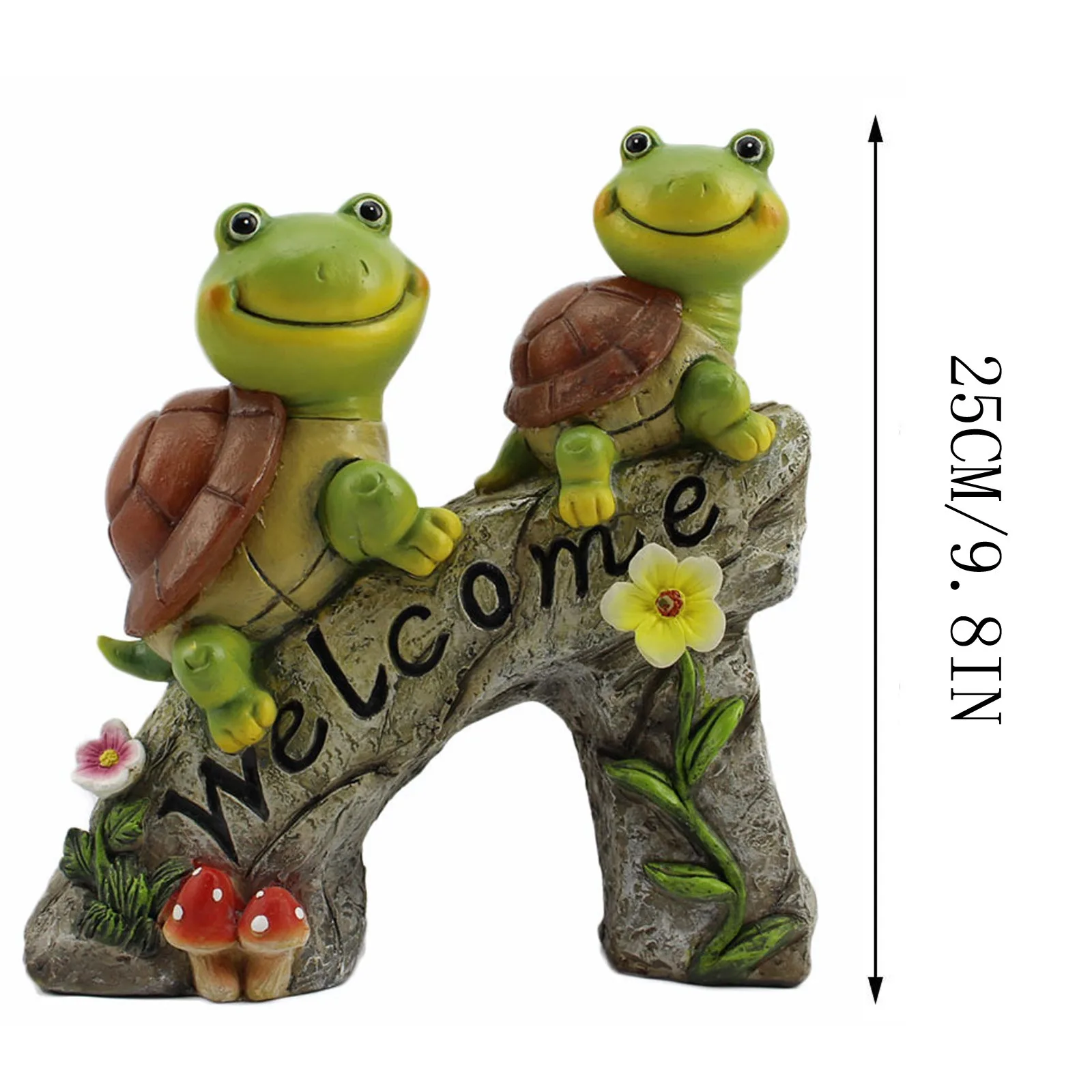 

Garden Statue Animal Figurine Cute Animal Sculpture with Solar LED Light Home garden decoration art Outdoor ornaments