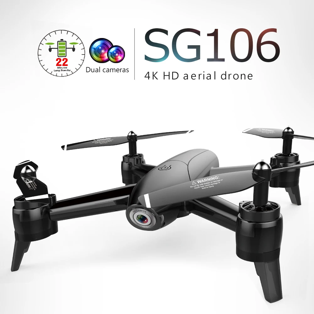 SG106 Мини камеры для Дронов дистанционное управление Wi-Fi с камерой складной RC Квадрокоптер высота удержания вертолет Дрон игрушки для детей