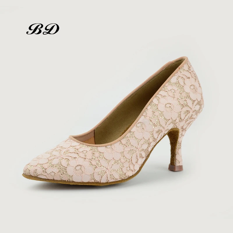 Топ БД танцевальная обувь Современная Женская бальная для взрослых мягкая