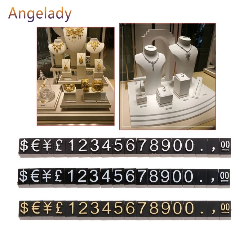 Ценник для магазина ювелирных изделий дисплей Пентагон пластиковый номер