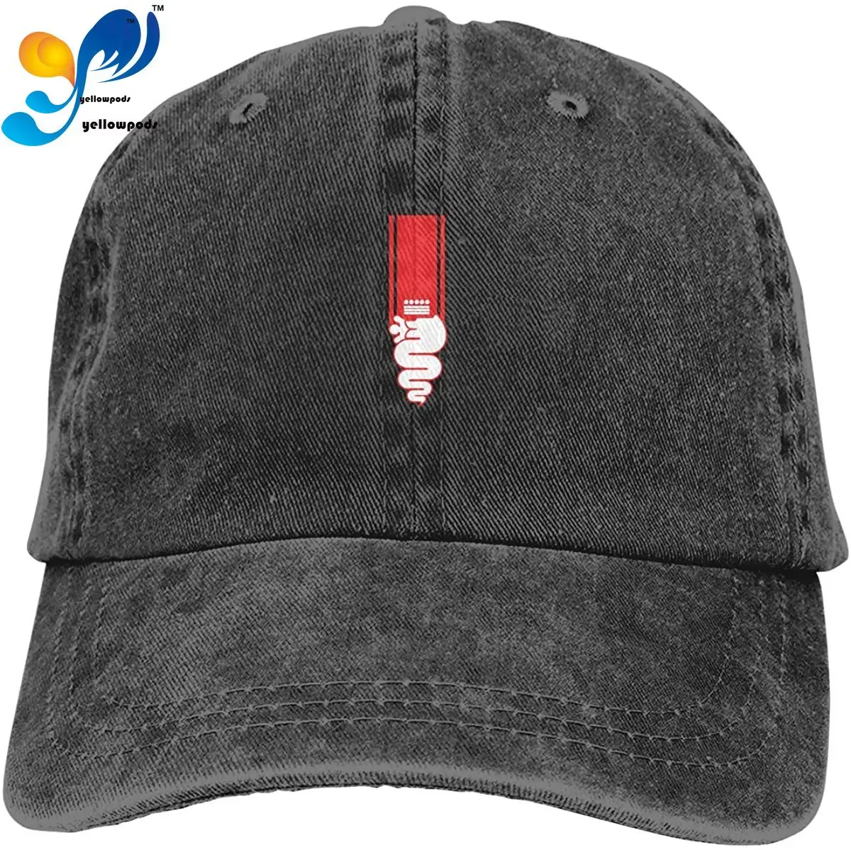 

AiFuShi Romeo Biscione (Network) Sports Denim Cap Adjustable Snapback Casquettes Unisex Plain Baseball Cowboy Hat Black