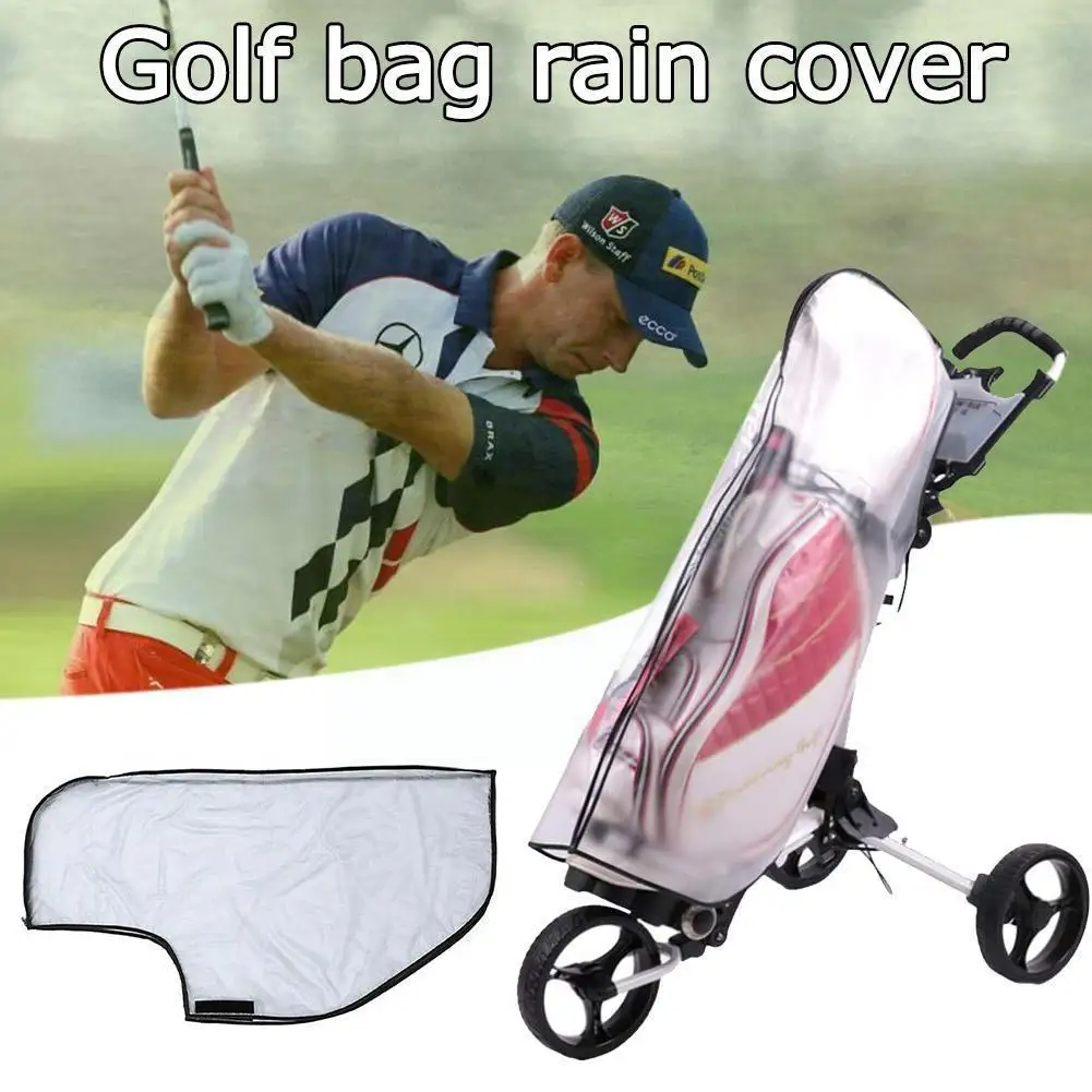 New Pvc Waterproof Golf Bag Hood Rain Cover Outdoor Pole Bag Course Golf Cover Cover Accessories Durable Golf Dustproof