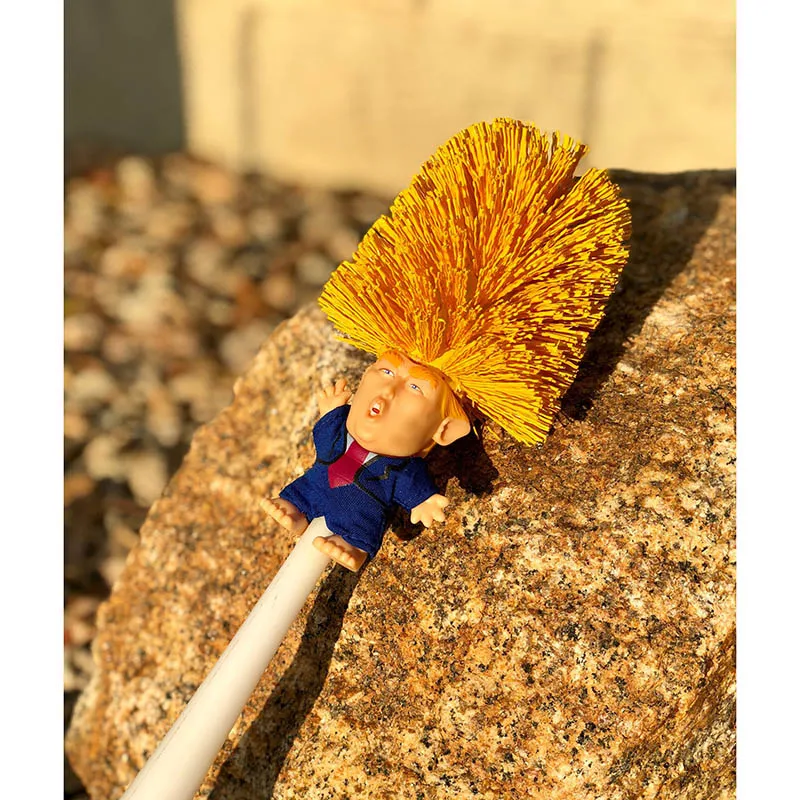 Новинка Лидер продаж 1 шт. унитаз Дональд Трамп щетка забавный подарок-кляп