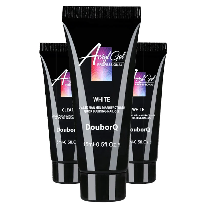 15 мл палец для наращивания ногтей УФ светодиодный Желе Жесткий Гель лак