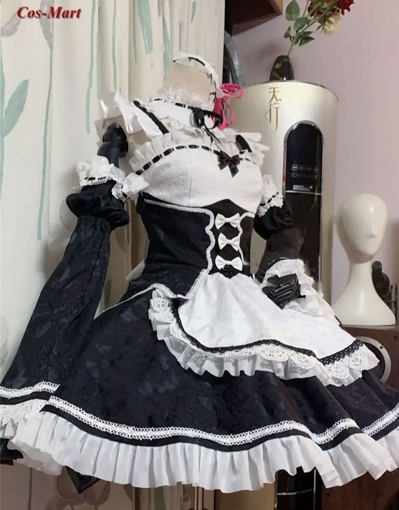 

Cos-Mart Re:Life In A Different World From Zero Rem Cosplay Costume Gorgeous Maid Dress Party Role Play Clothing Custom-Make