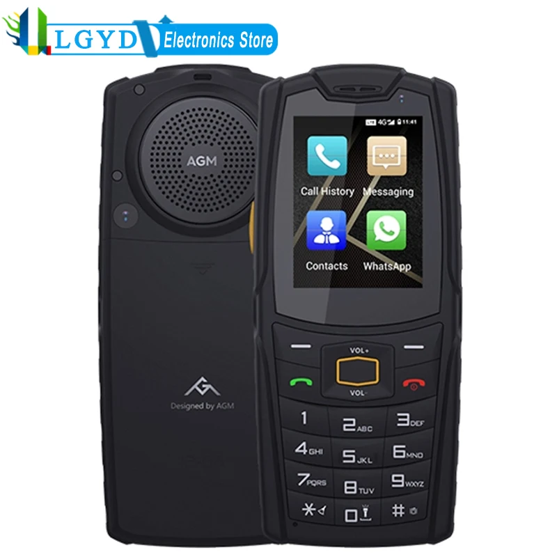 

AGM M7 Rugged Phone 1GB+8GB IP68 Waterproof 2500mAh 2.4 inch Android 8.1 MT6739V/CW, Network: 4G, BT, WiFi, Dual SIM
