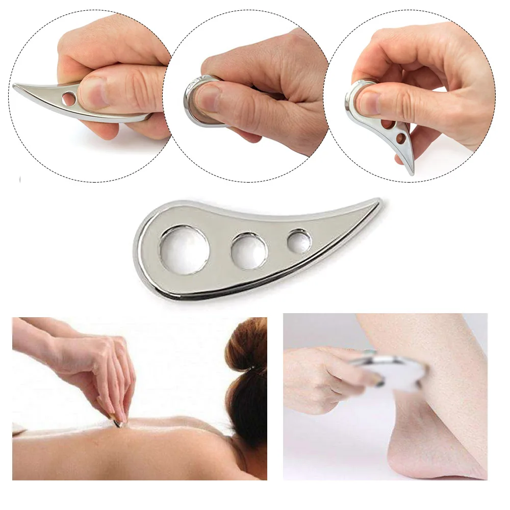Портативное тело Gua Sha пластина из нержавеющей стали соскабливание физиотерапия массаж инструмент земснаряд меридианы и крови стаз инструмент