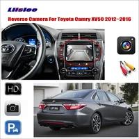 car rear view reverse camera for toyota camry xv50 2012 2016 vehicle backup hd cd night vision rca adapter connector accessories