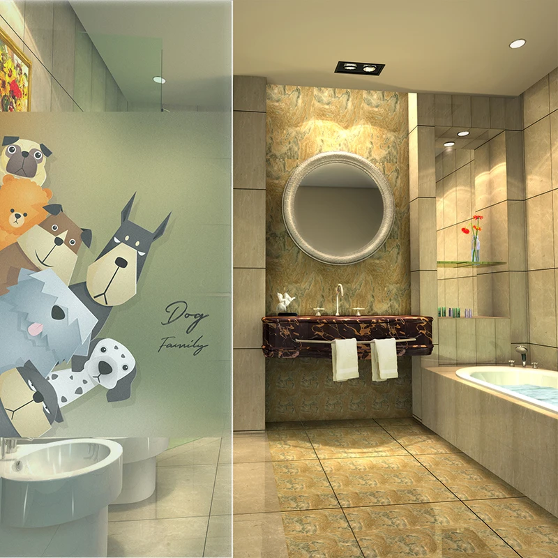 Нестандартный размер непрозрачная стеклянная пленка статическая защитная для