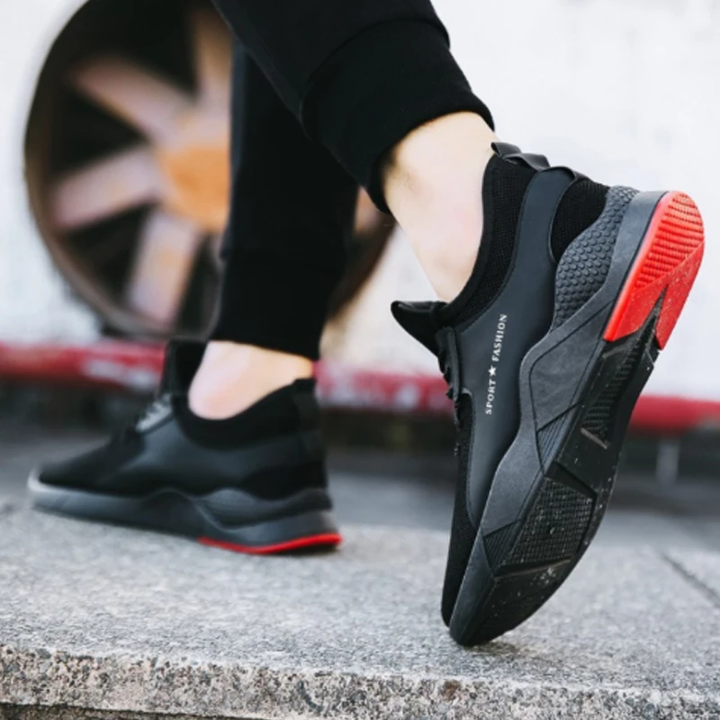 Кроссовки мужские летние на плоской подошве с сеткой размеры 39 44|Беговая обувь| |