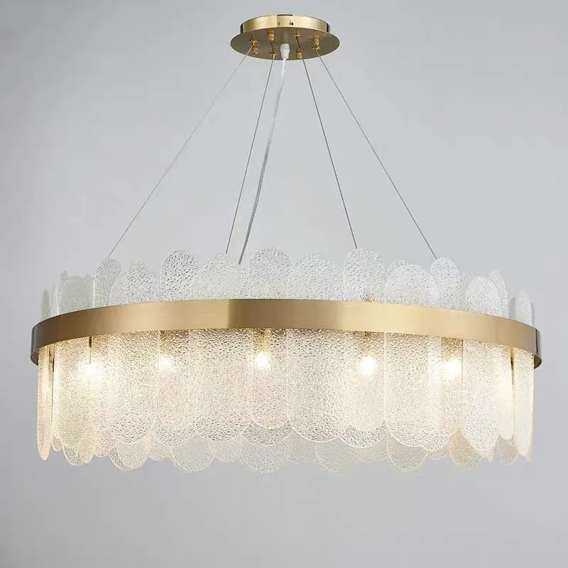 

Scandinavian Luxury Gray White Glass Chandelier Living Room Bedroom Dining Room Decorative Chandelier Indoor Lighting