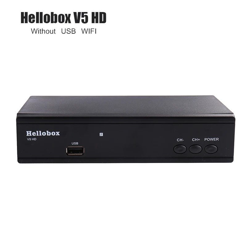 Hellobox V5 спутниковый ресивер Поддержка CCCAM ТВ-ресивер PowrVu IKS Biss полностью Авторолл DVB S2 скам+ 2 года ТВ-приставка - Цвет: V5 Without USB WIFI