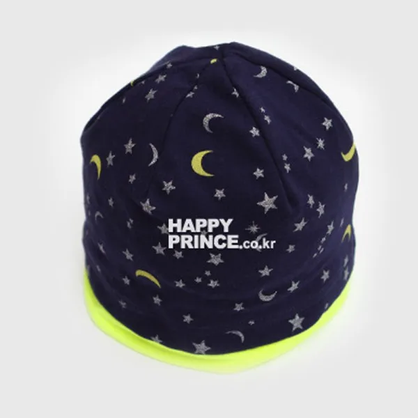 

Unisex Baby Girls Boys Cotton Hat Soft Moon Stars Print Beanie Cap Solid
