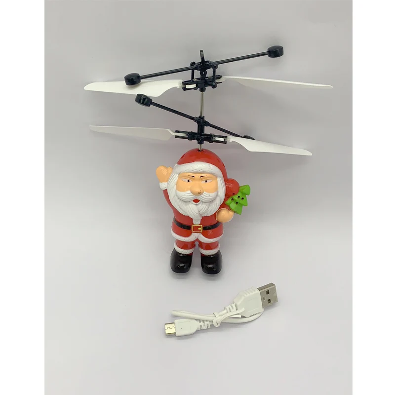 Инфракрасный индукционный Летающий желтая утка Санта робот перезаряжаемый