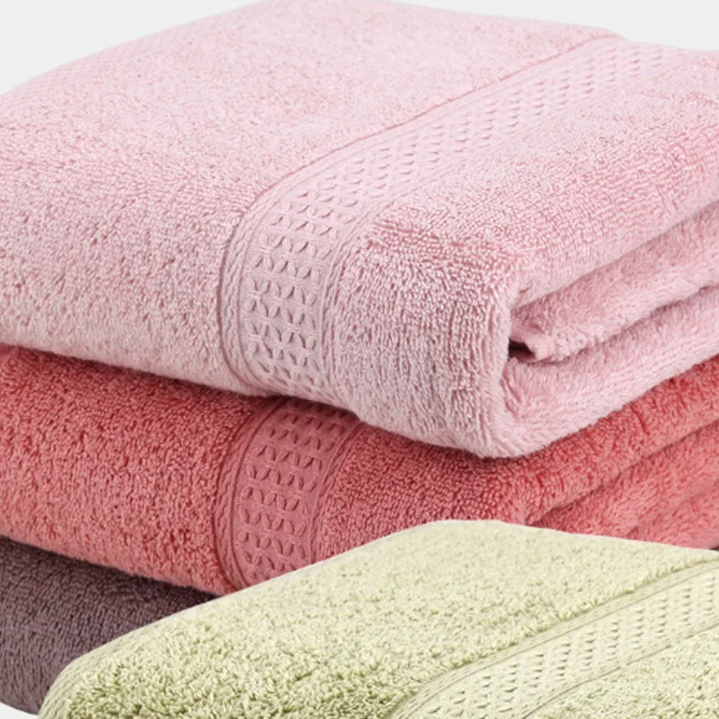 

Solid 1PC Thick Beach Towel High Absorbent For Adults Antibacterial 100% Cotton 17 Colors Soft Bath Towel Fast Drying