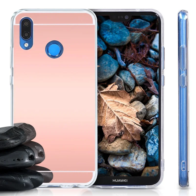 UPaitou Mirror Case for Huawei P20 Lite/Pro TPU Acrylic with Soft Silicone Back Cover Lite Phone |