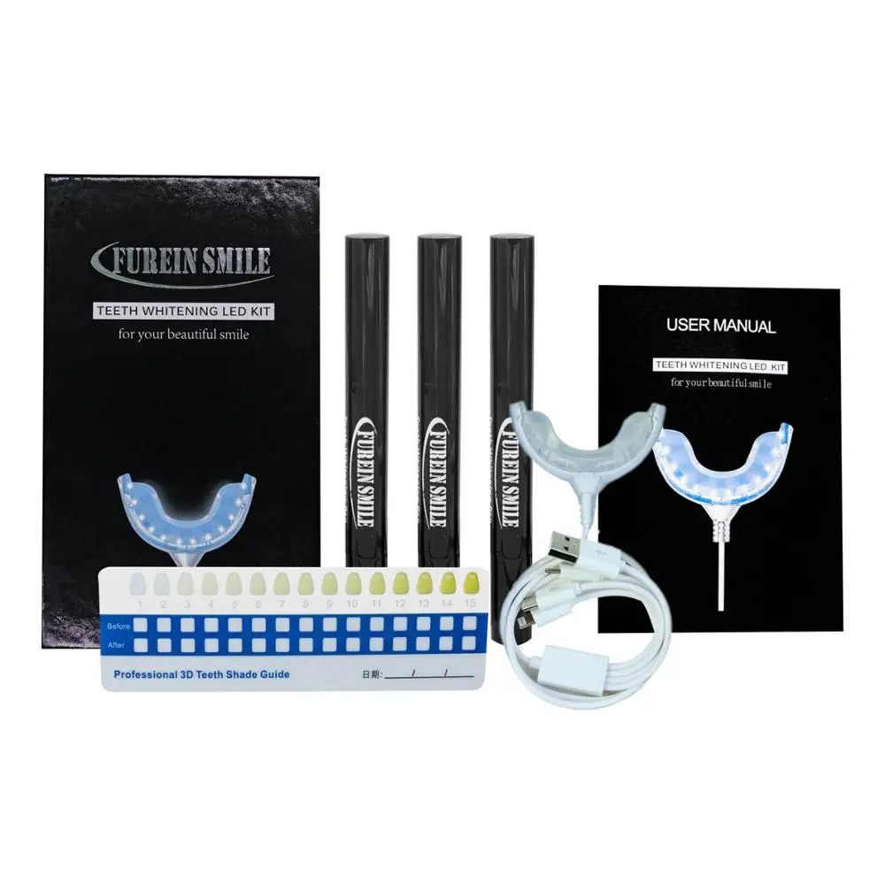 

4 интерфейса, набор для отбеливания зубов с 3 гелевыми ручками без пероксида