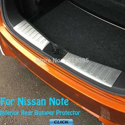Для Nissan Note ABS Задняя Крышка багажника Крышка-дверца формовочная отделка защитная полоса Аксессуары для стайлинга автомобилей