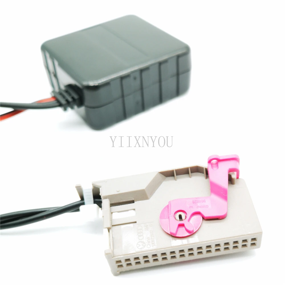 32 Pin Автомобильный bluetooth-комплект модуль AUX вход аудио кабель адаптер для Audi A3 A4 A6 A8 TT R8 RNS-E