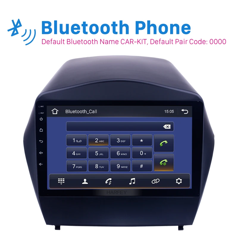 Harfey HD сенсорный экран Android 9.0 9 &quotРадио для 0 2009 2010-2015 Hyundai IX35 с GPS Sat Nav Bluetooth WIFI USB 2011 P