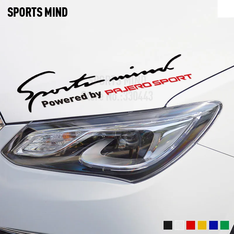 2 Pieces Sports Mind Car Sticker Decal Automobiles Styling For Mitsubishi Pajero Sport Montero Accessories | Автомобили и