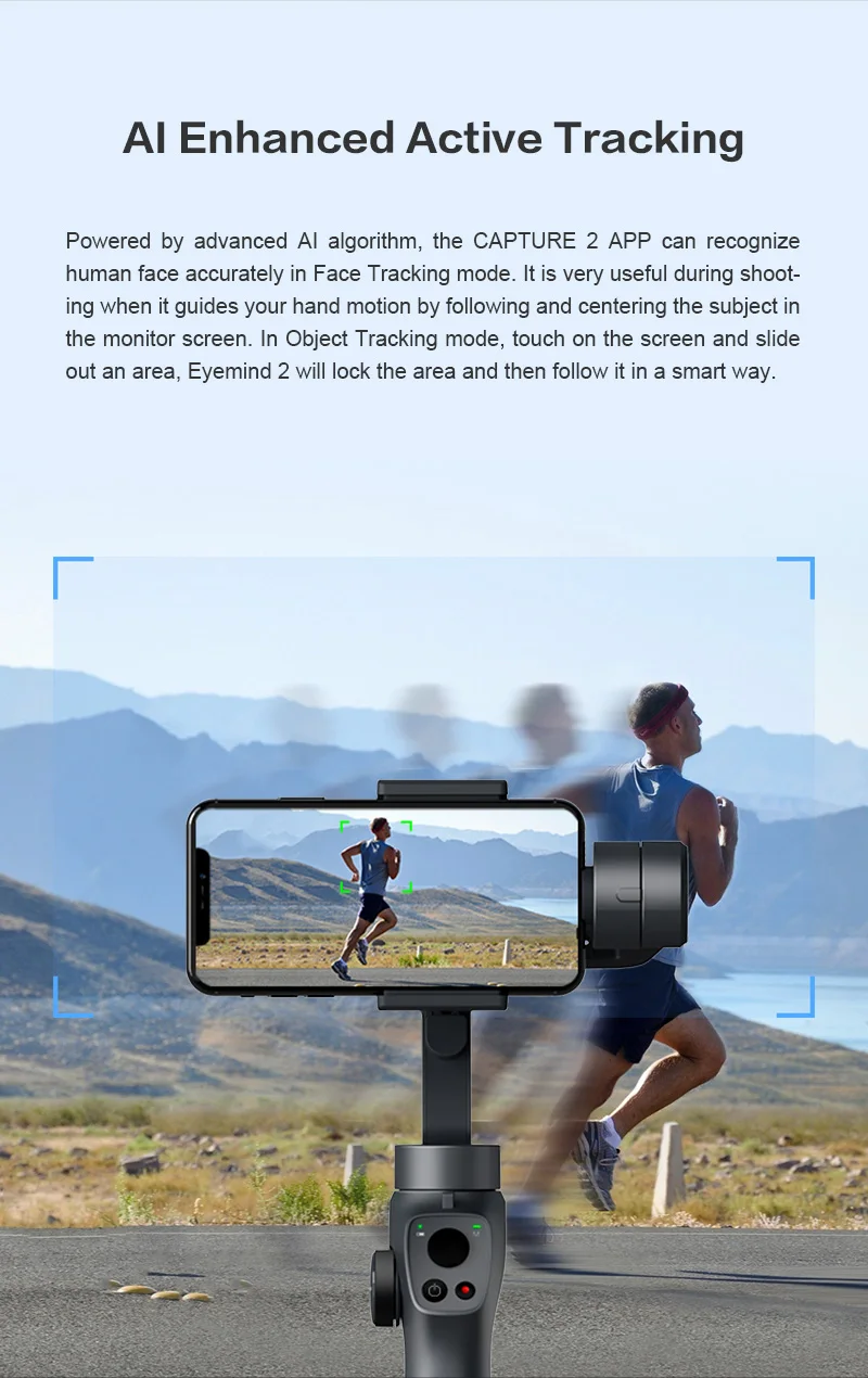Eyemind 2 смартфон ручной карданный 3-осевой Стабилизатор сумка Gopro пластина для iPhone Xiaomi samsung экшн Камера с подарками