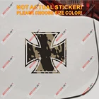 Железный крест Германия Subdued Наклейка автомобиля винил Bundeswehr Светоотражающая глянцевая