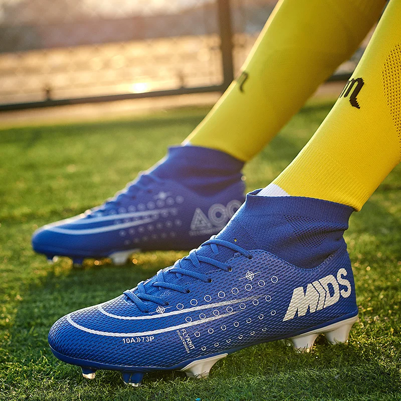 Мужские футбольные шипы футбольная обувь с длинными шипами уличная легкая